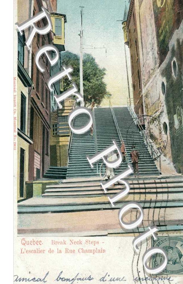  Break neck steps, L'escalier de la Champlain
