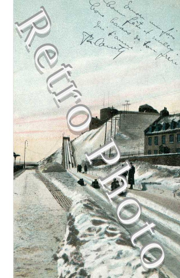 Toboggan slide on Dufferin terrace