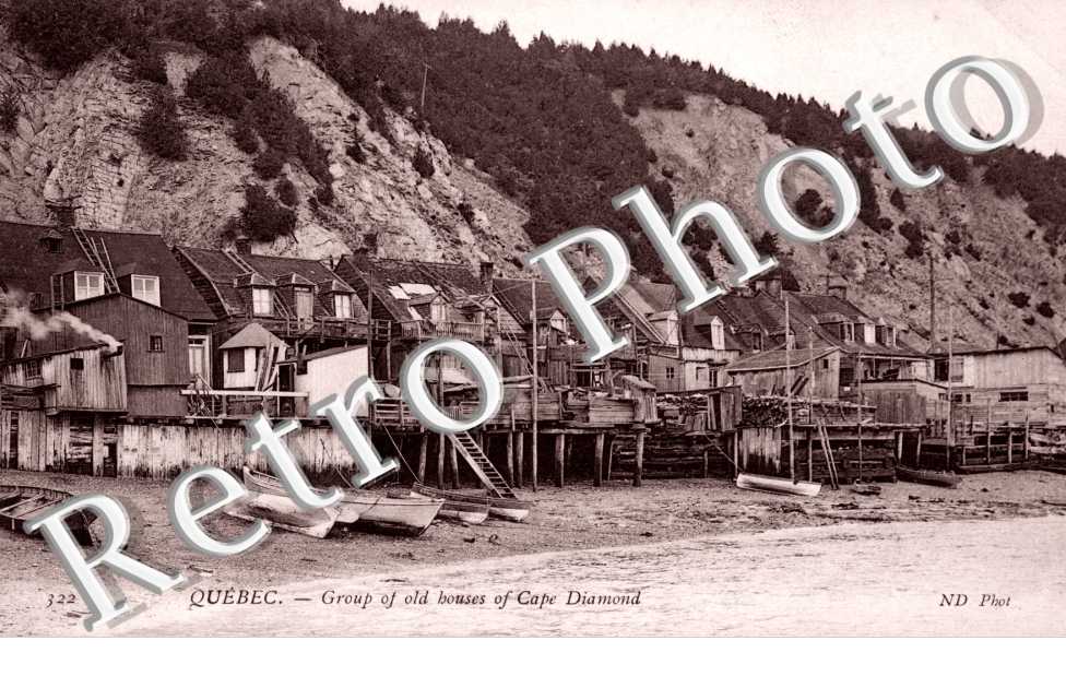 group of old houses of Cape Diamond