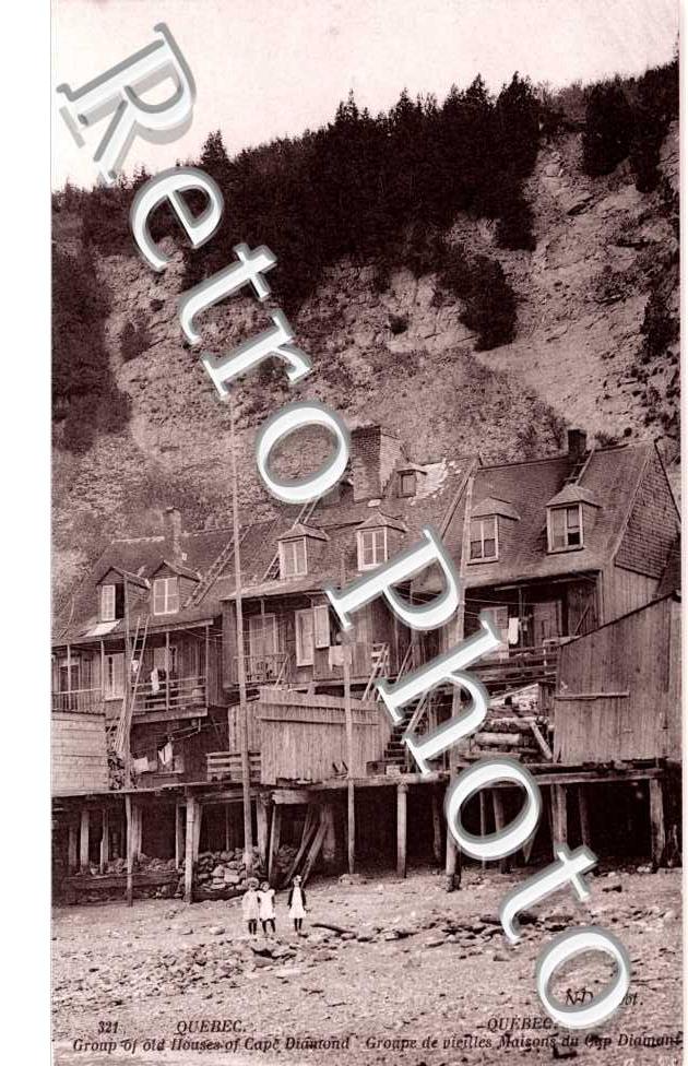 group of old houses of Cape Diamond