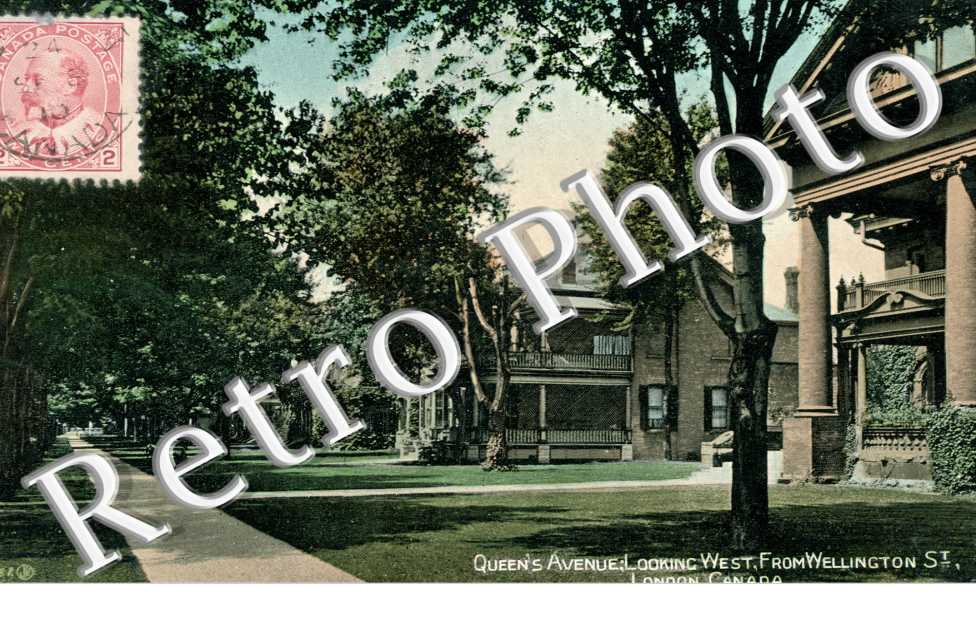 Queen's Avenue; Looking West from Wellington