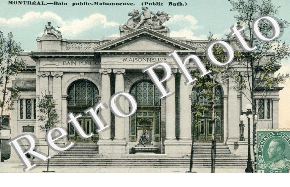 Bain public, maisonneuve