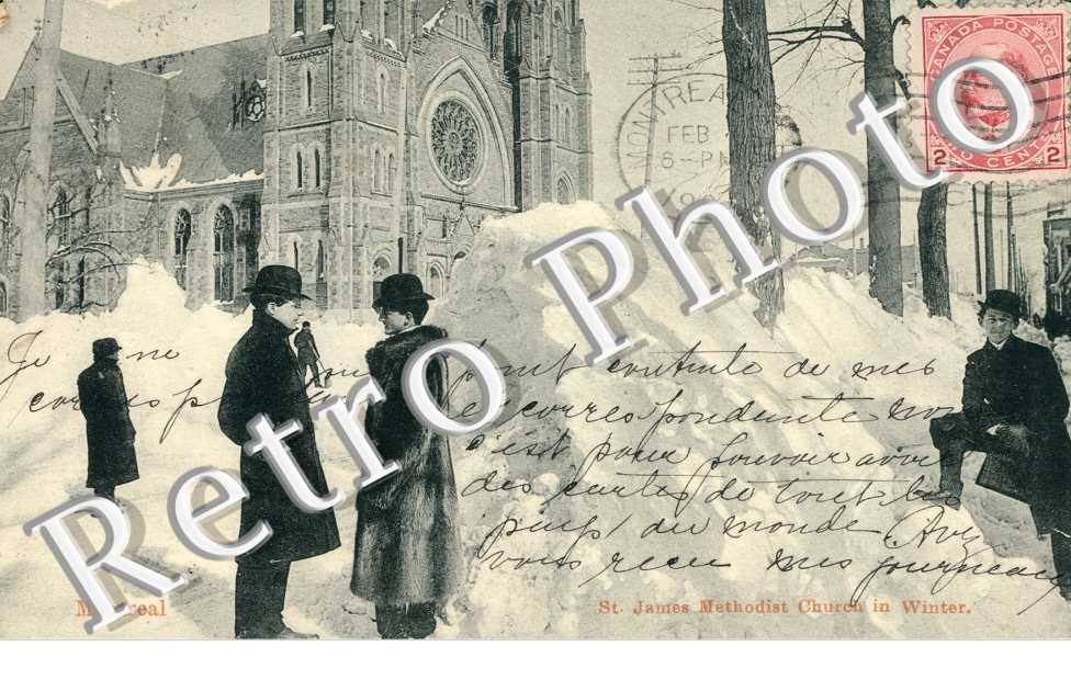 Saint James Methodist Churche in Winter