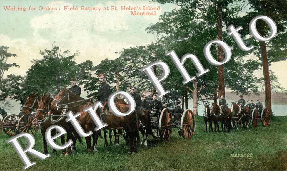 Waiting for orders: Field Battery at Saint Helen's Island