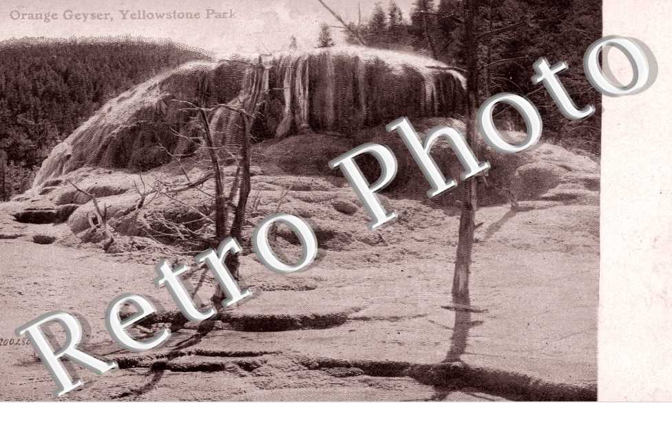 Orange Geyser, Yellowstone Park