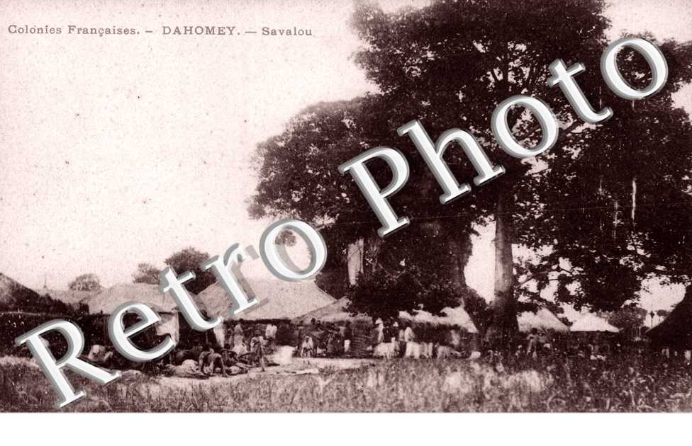 Dahomey, Vue exterieure d'un Village