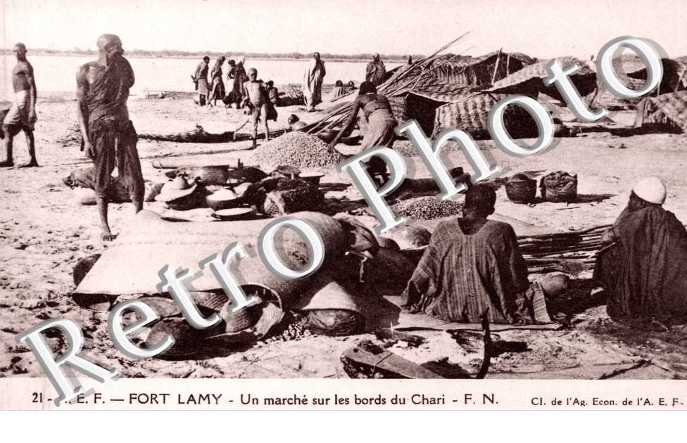 Fort Lamy, Un marche sur les bords du Chari