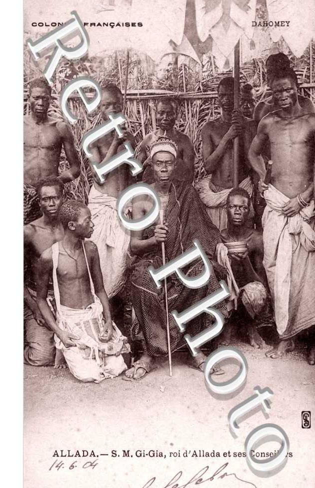 Sa Majeste Gi-Gia, Roi d'Allada et ses conseillers