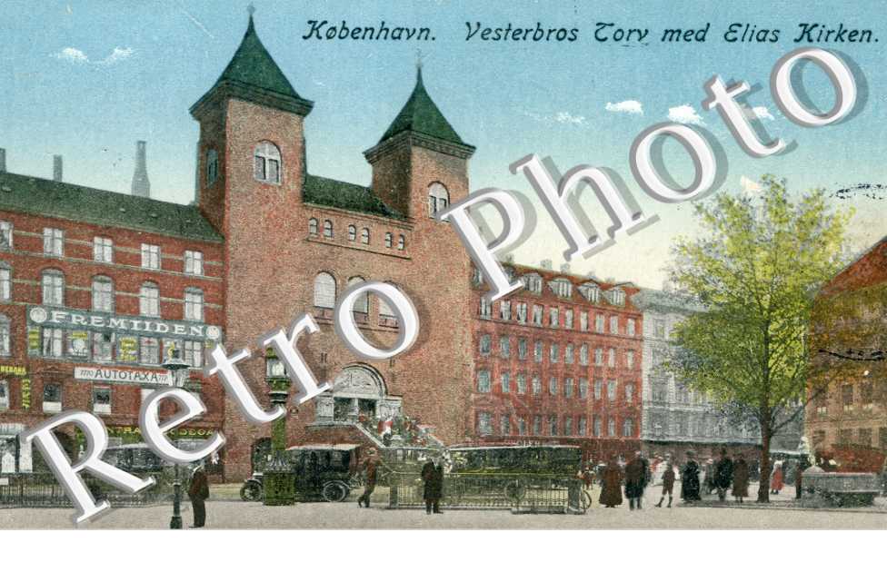 Vesterbros Torv med Elias Kirken