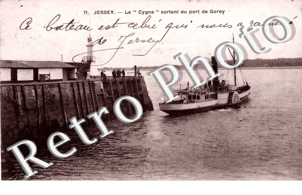 Le Cygne sortant du port de Gorey