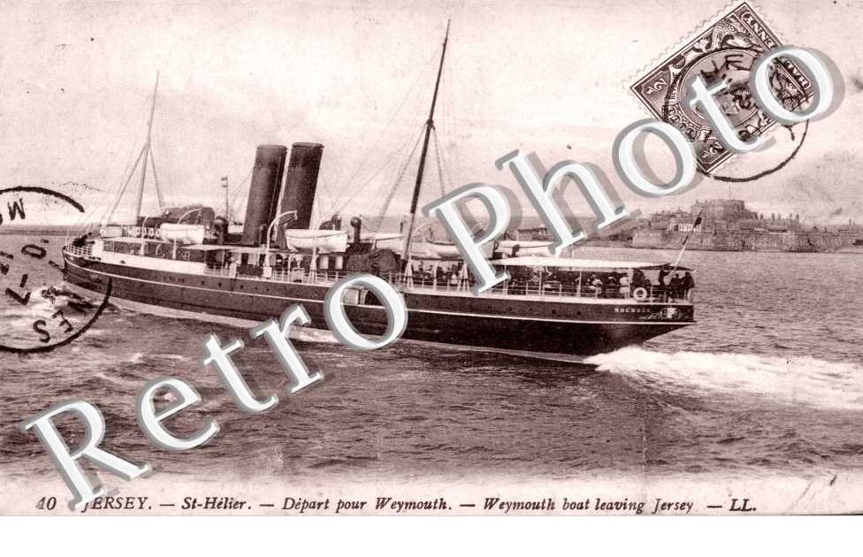 Depart pour Weymouth. Weymouth boat leaving Jersey