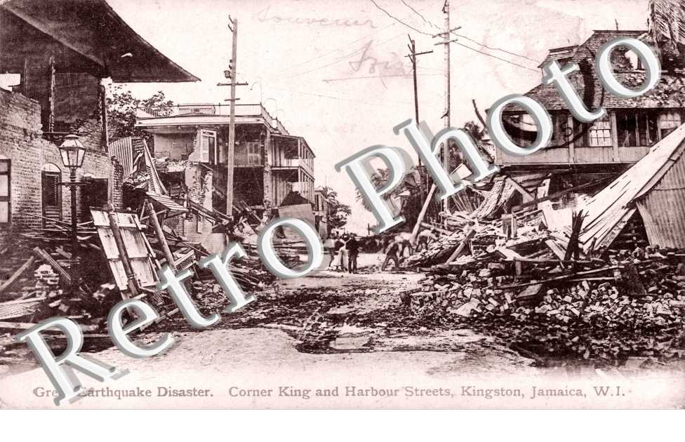 Great earthquake Disaster, Corner King and Harbour Streets