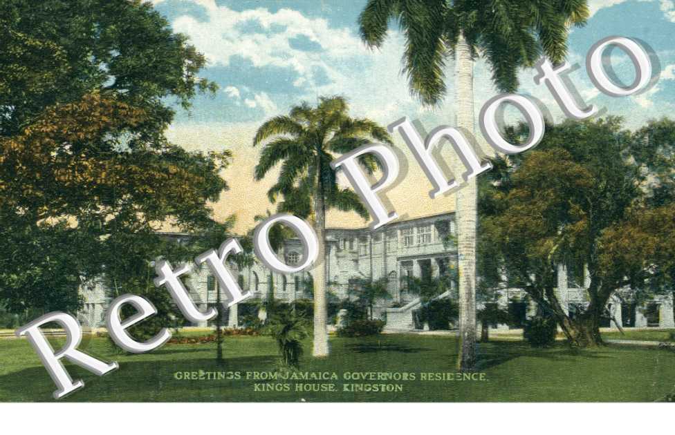 Greetings from Jamaica governors residence, Kings house