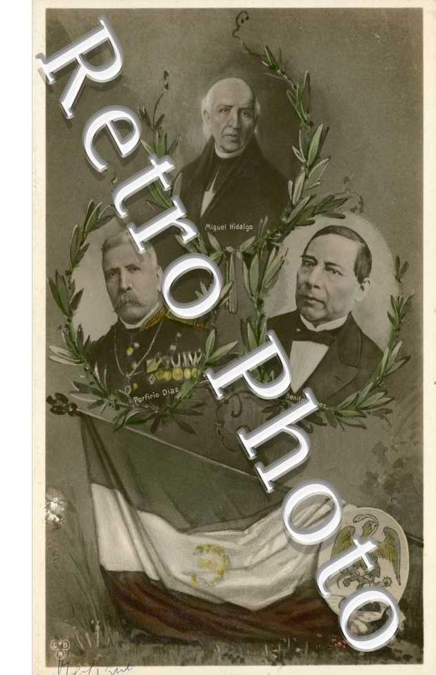 Miguel Hidalgo, Perfirio Diaz, Benito Juarez