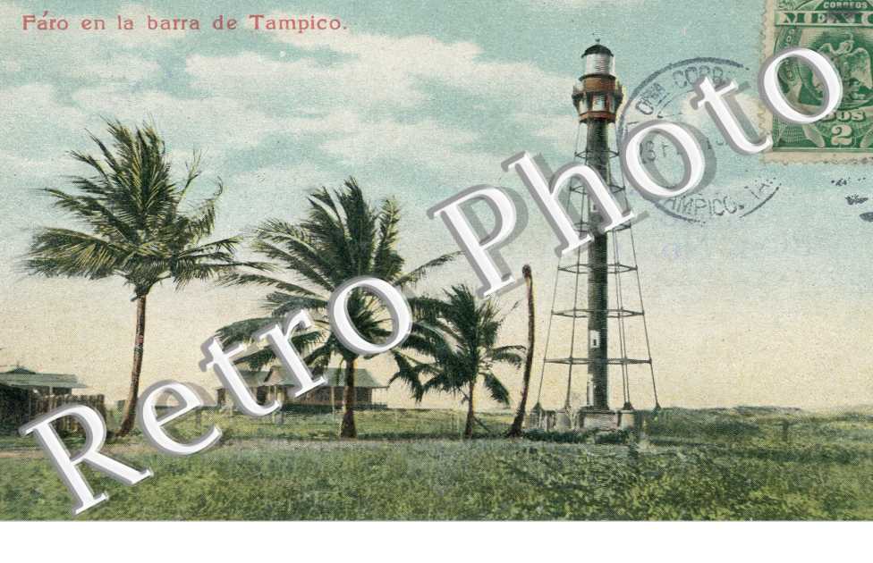 Faro en la barra de Tampico
