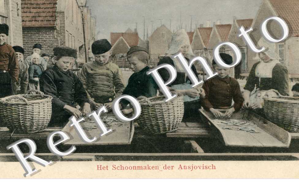 het schoonmaken der ansjovisch