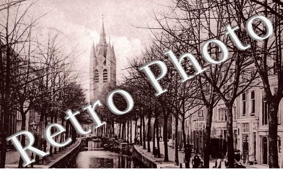Oude Delft met Oude Kerk