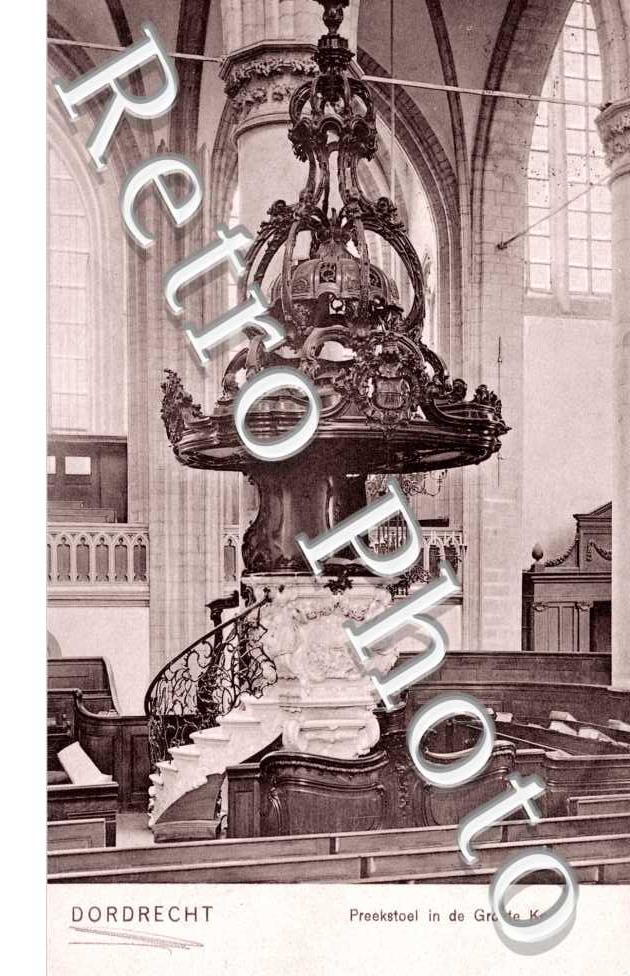 Preekstoel in de Groote Kerk