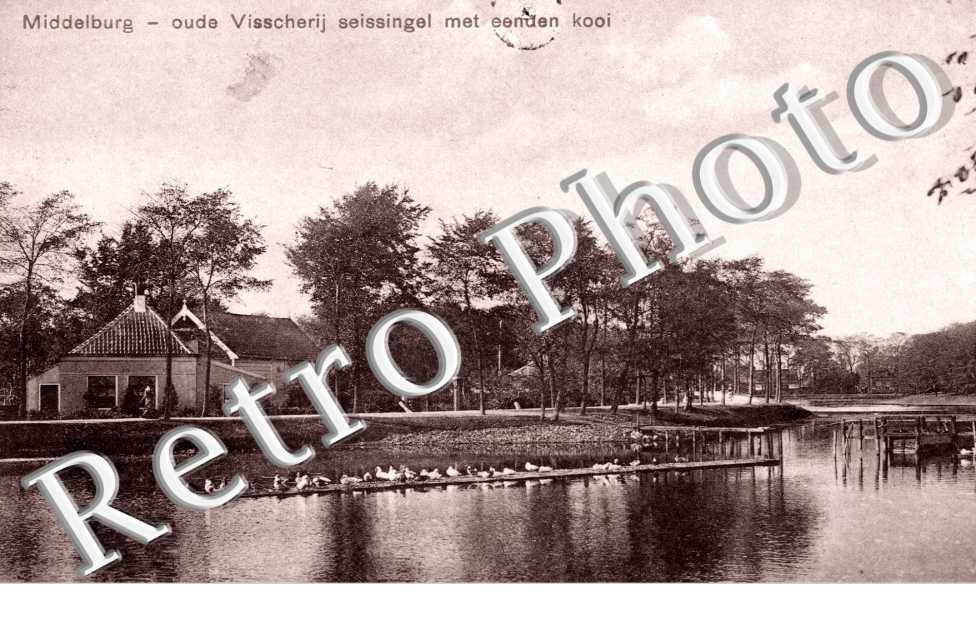oude Visscherij seissingel met eenden kooi