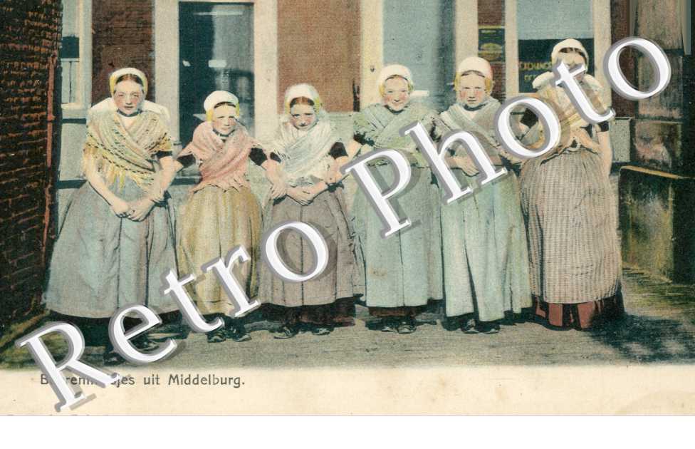 Boerenmeisjes uit Middelburg