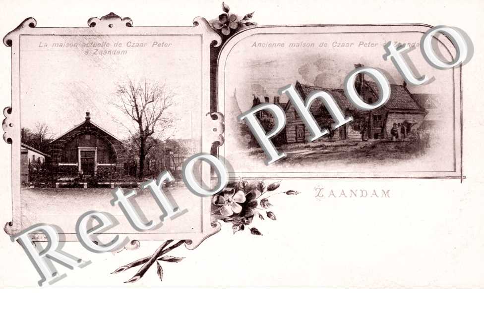 la Maison Actuelle et l'Ancienne Maison de Czaar Peter a Zaandam