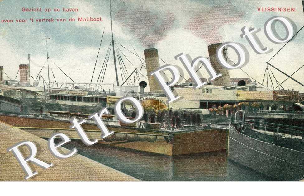 Gezicht op de haven