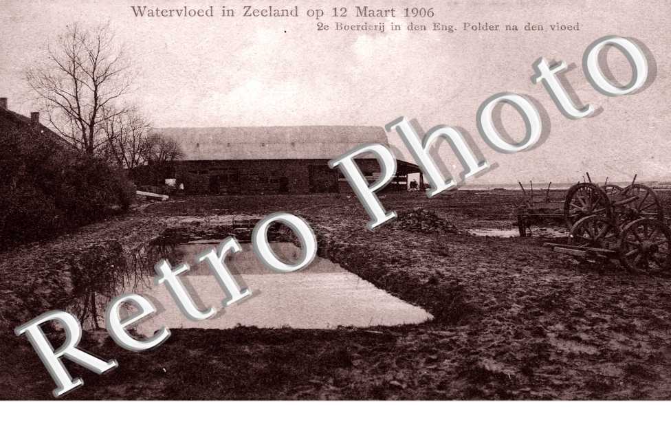 Watervloed in Zeeland op 12 Maart 1906