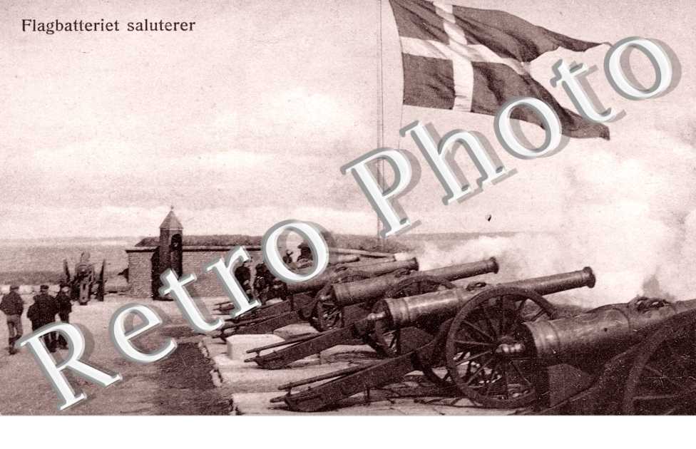 Flagbatteriet saluterer
