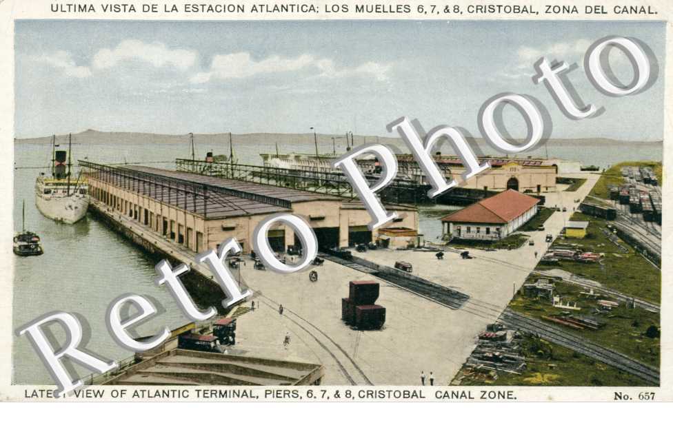 Ultima Vista de la estacion Atlantica, Los Muelles, zona del Canal