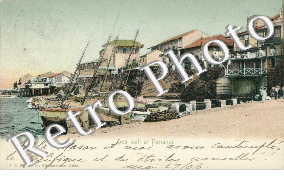 Sea wall at panama