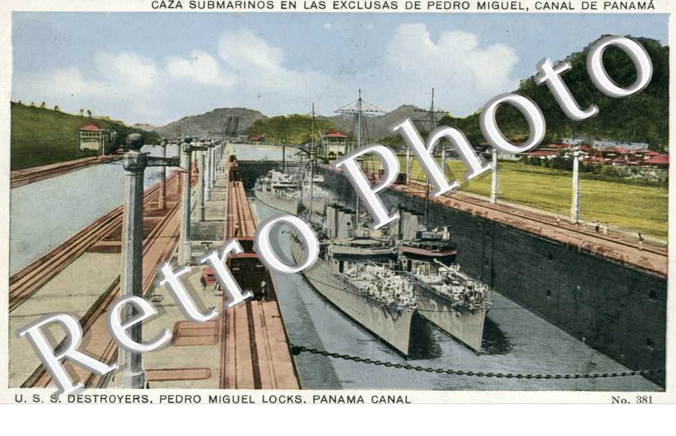 Caza submarinos en las Exclusas de Pedro Miguel