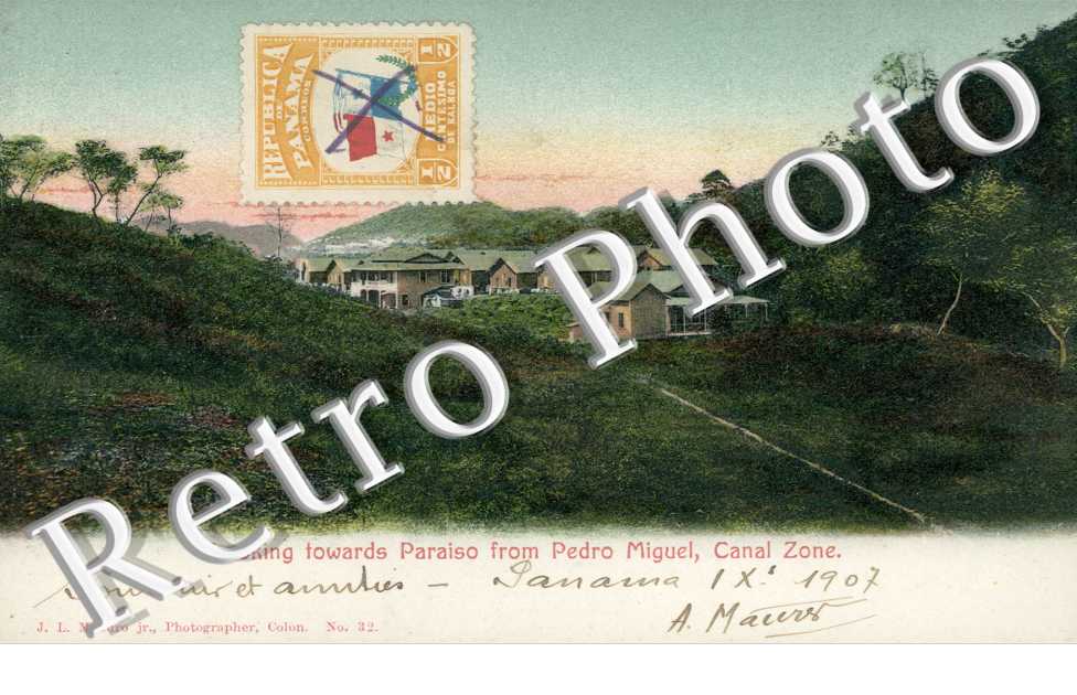 Looking towards Paraiso from Pedro Miguel, Canal Zone