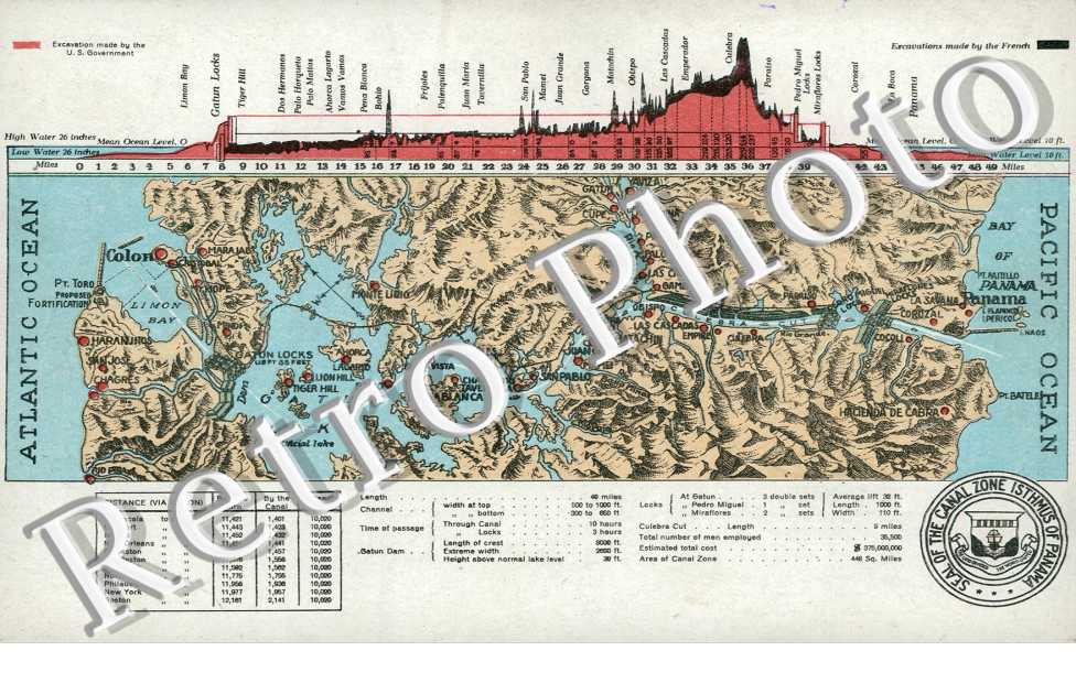 Carte geographique, "Excavation made by the U.S Government"