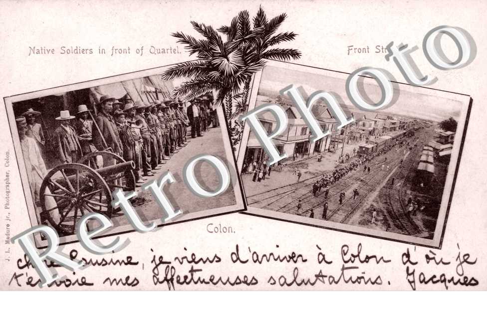 Native borders in front of Quartel, Front street