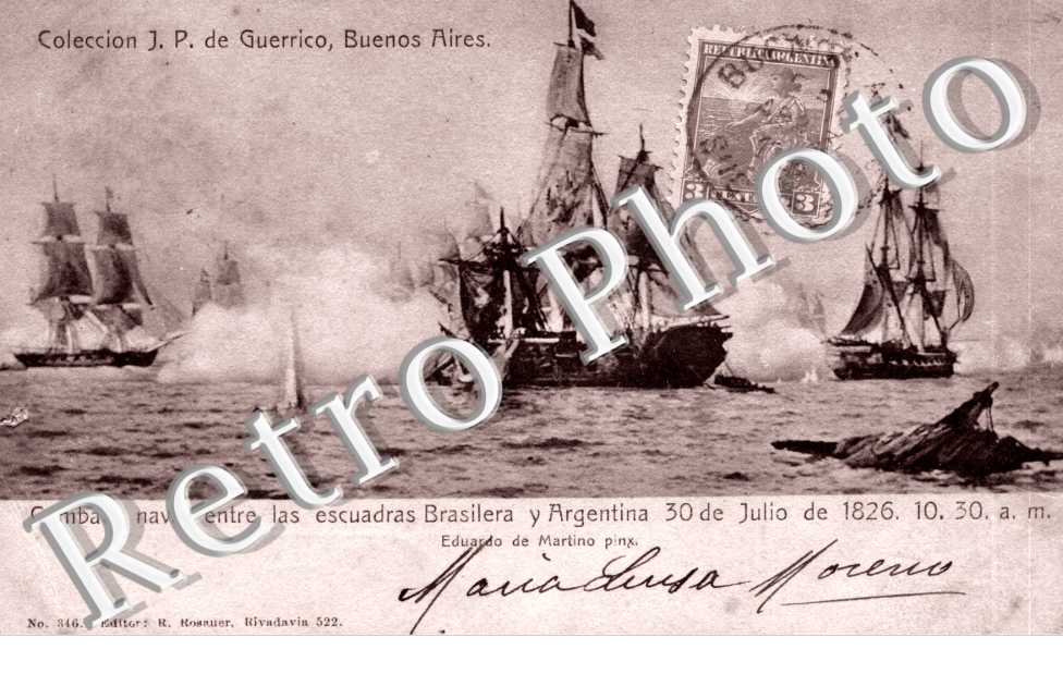 combate navale entre las escuadras Brasilera y Argentina 30 de julio de 1826