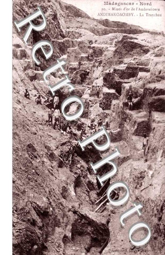 Mines d'Or de l'Andavakoera, la Tranchee