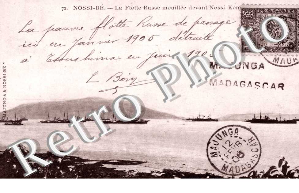 la Flotte Russe mouillee devant Nossi