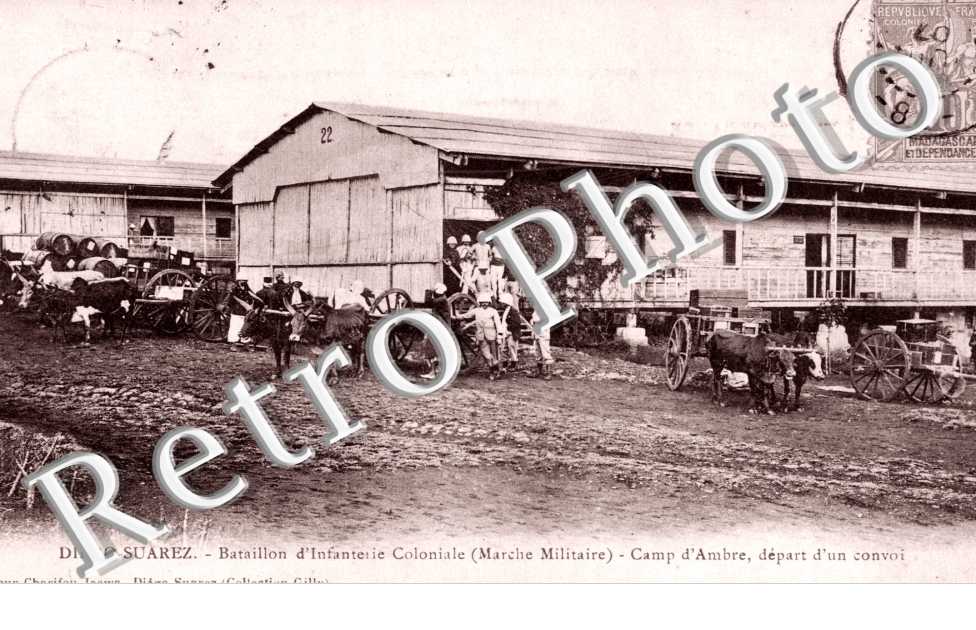 Bataillon d'Infanterie Coloniale, Camp d'Ambre depart d'un convoi