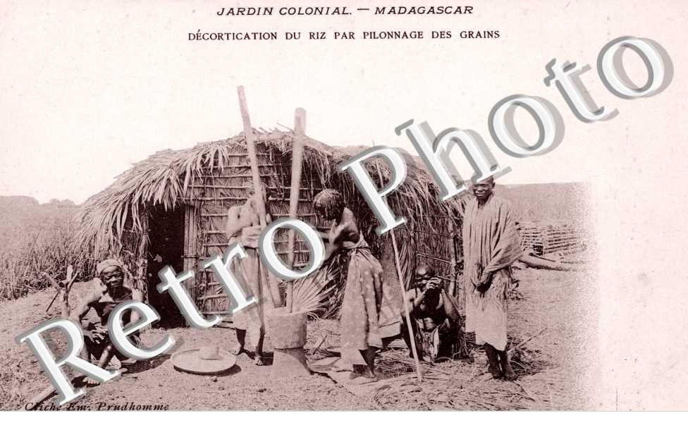 Decortication du riz Pilonnage des grains