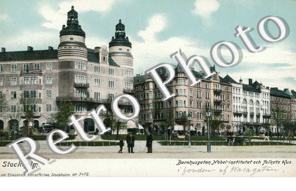 Barnhusgatan . Nobel-institutet och folkets hus