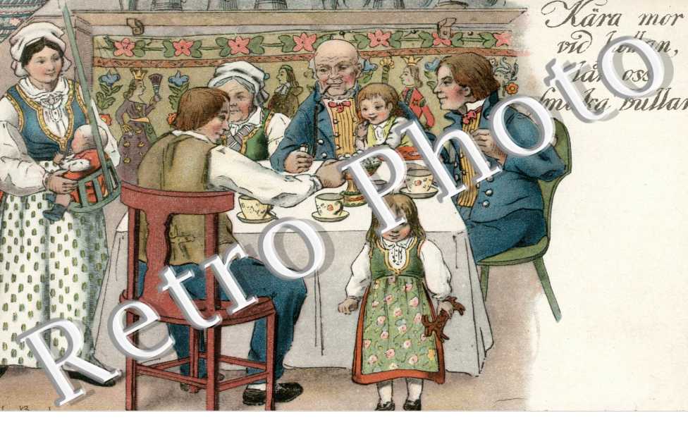 Kara Mor vid Tullan - Une famille a Table