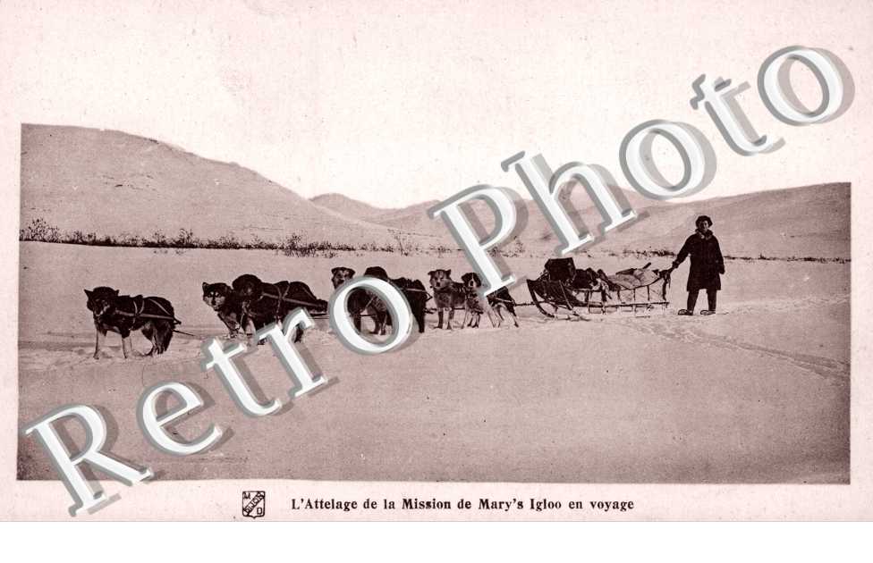 l'Attelage de la Mission de Mary's Igloo en voyage