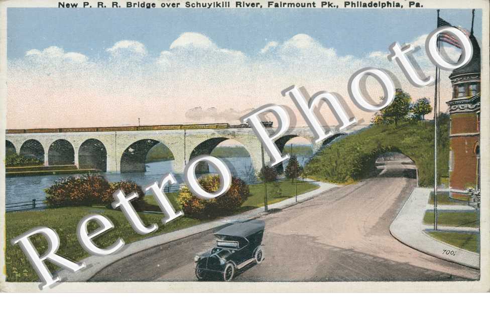 New P. R. R Bridge over Schuykill River, Fairmount Pk.