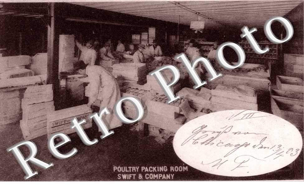 Poultru packing room, Swift and Company