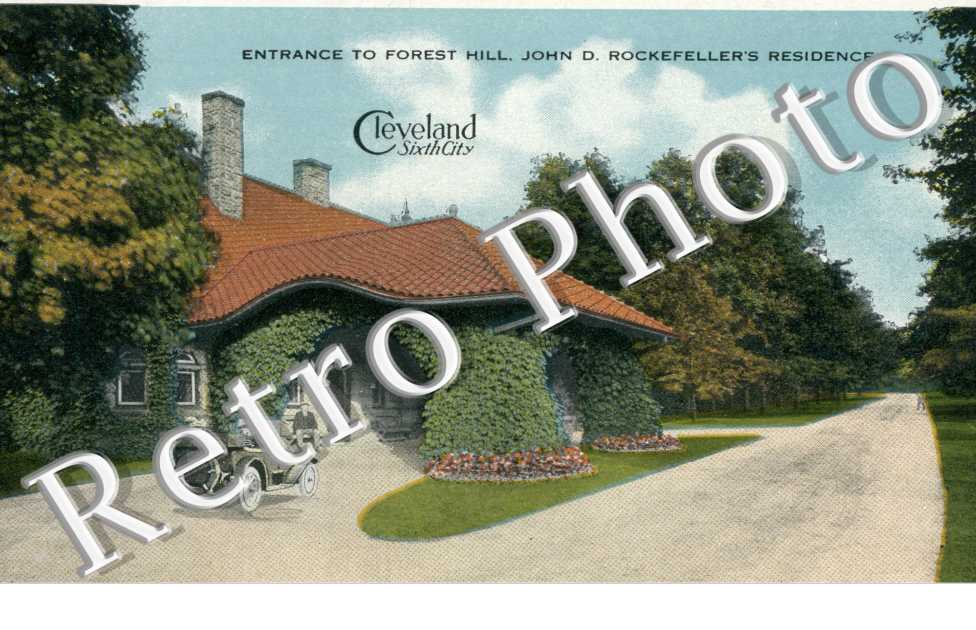 Entrance to forest hill, John D. Rockefeller's residence