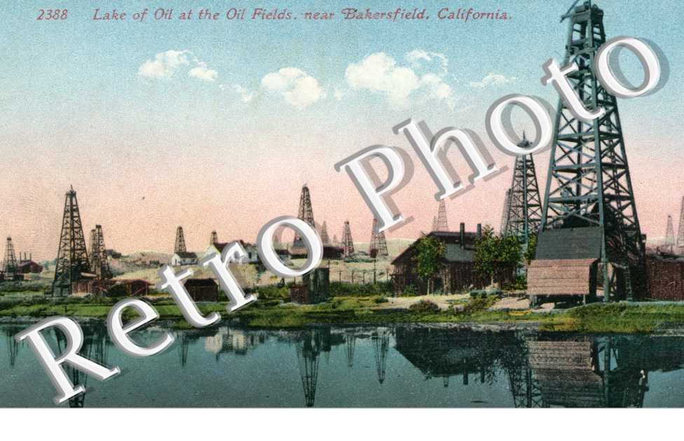 Lake of Oil at the Oil Fields
