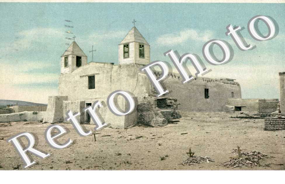 Old church at Pueblo of Isleta