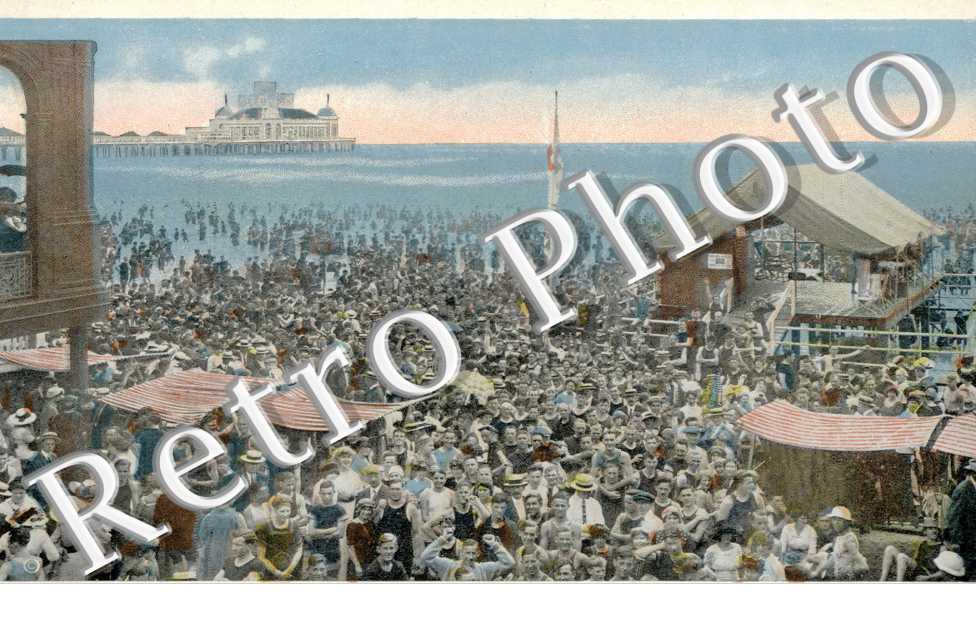 the crowd on the beach at So. Carolina avenue