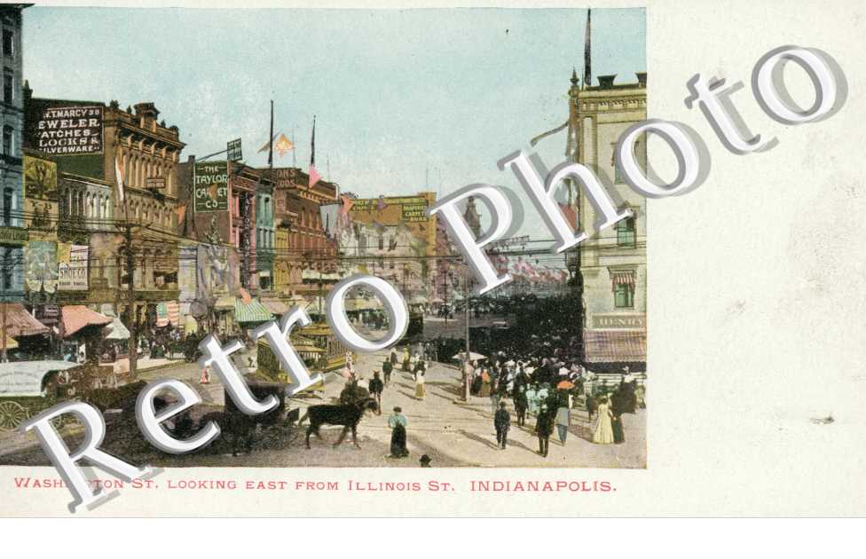 Washington Street looking east from Illinois street