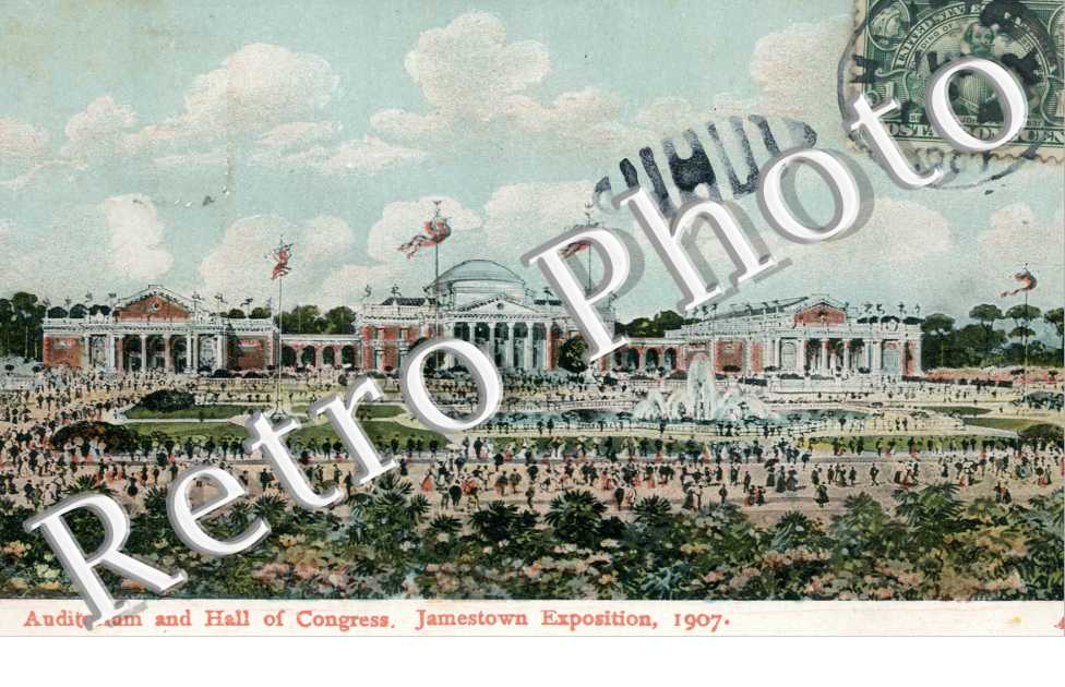 Auditorium and Hall of Congress, Jamestown exposition 1907